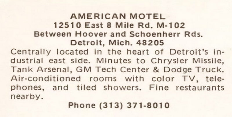 MNM Motel (American Motel, Americana Motel) - Vintage Postcard